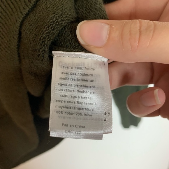 CPT By Cockpit USAA Mens Cotton Wool Blend Sweater Size XL Green Textured Casual - Picture 8 of 10